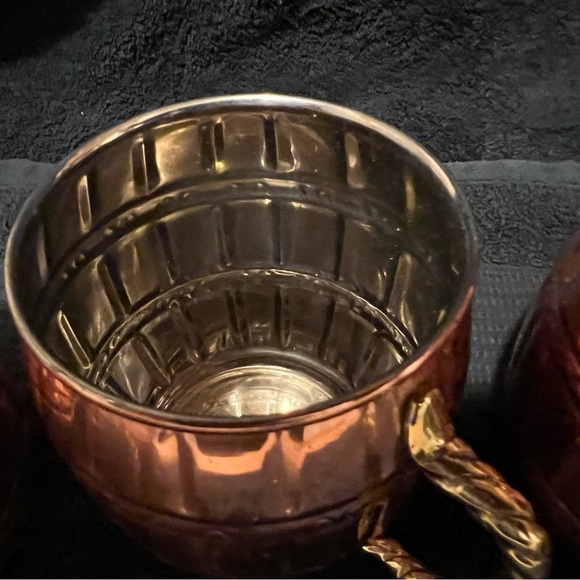 Set of 4 ODI Detailed barrel design copper Moscow Mule Mugs - Picture 9 of 10
